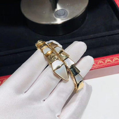 [Regalia jewelry]SERPENTI BRACELET MOP GOLD