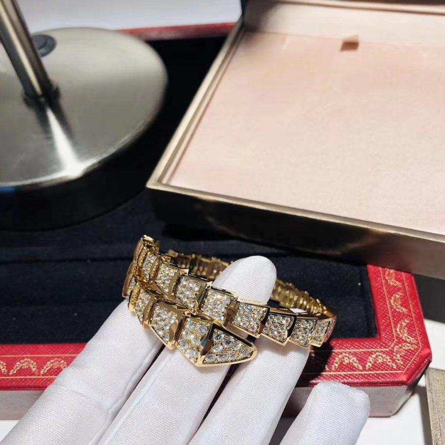 [Regalia jewelry]SERPENTI BRACELET 8MM GOLD DIAMOND
