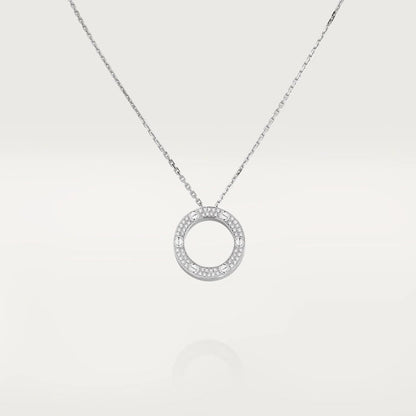 [Regalia jewelry]LOVE NECKLACE ADJUSTABLE SILVER