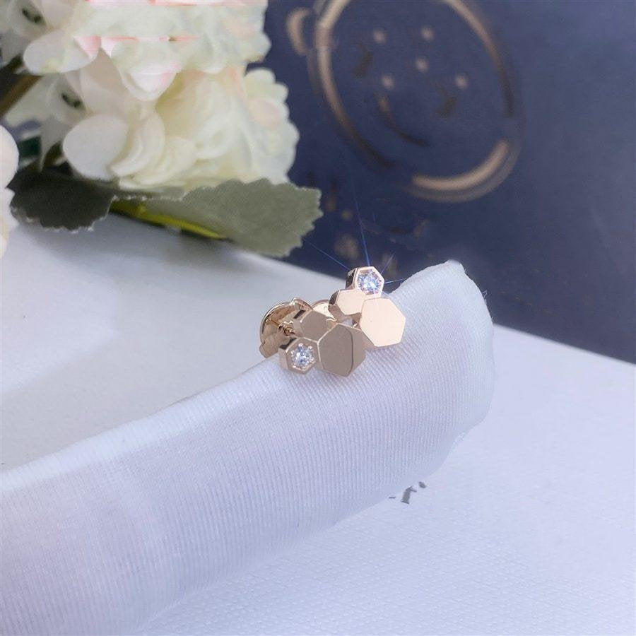[Regalia jewelry]BEE LOVE PINK GOLD DIAMOND EARRINGS