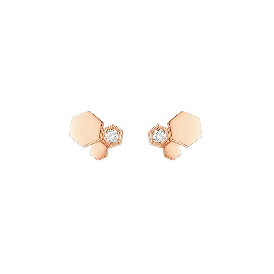 [Regalia jewelry]BEE LOVE PINK GOLD DIAMOND EARRINGS