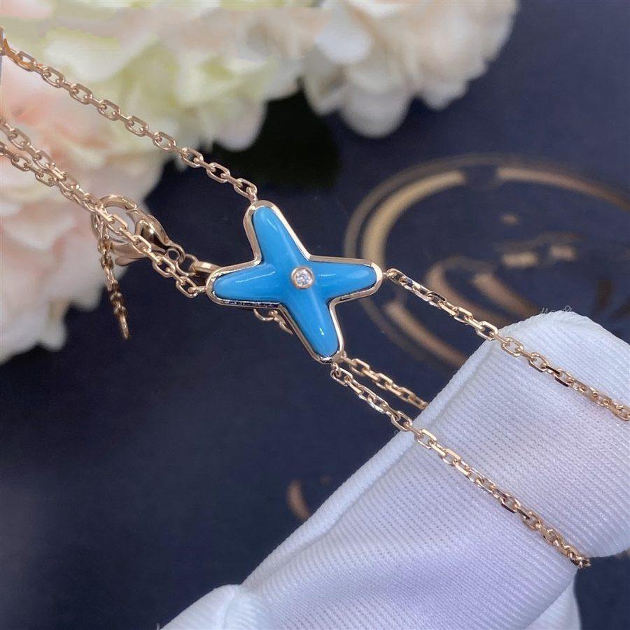 [Regalia jewelry]JEUX BRACELET TURQUOISE PINK GOLD 1 DIAMOND