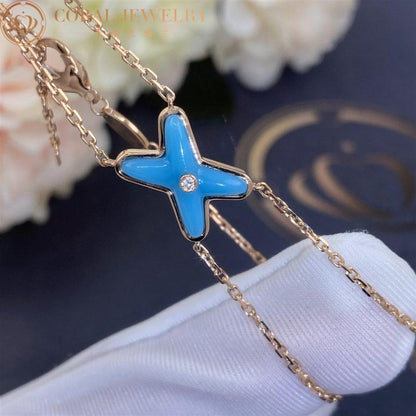 [Regalia jewelry]JEUX BRACELET TURQUOISE PINK GOLD 1 DIAMOND