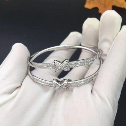 [Regalia jewelry]JEUX DE BRACELET DIAMONDS SILVER