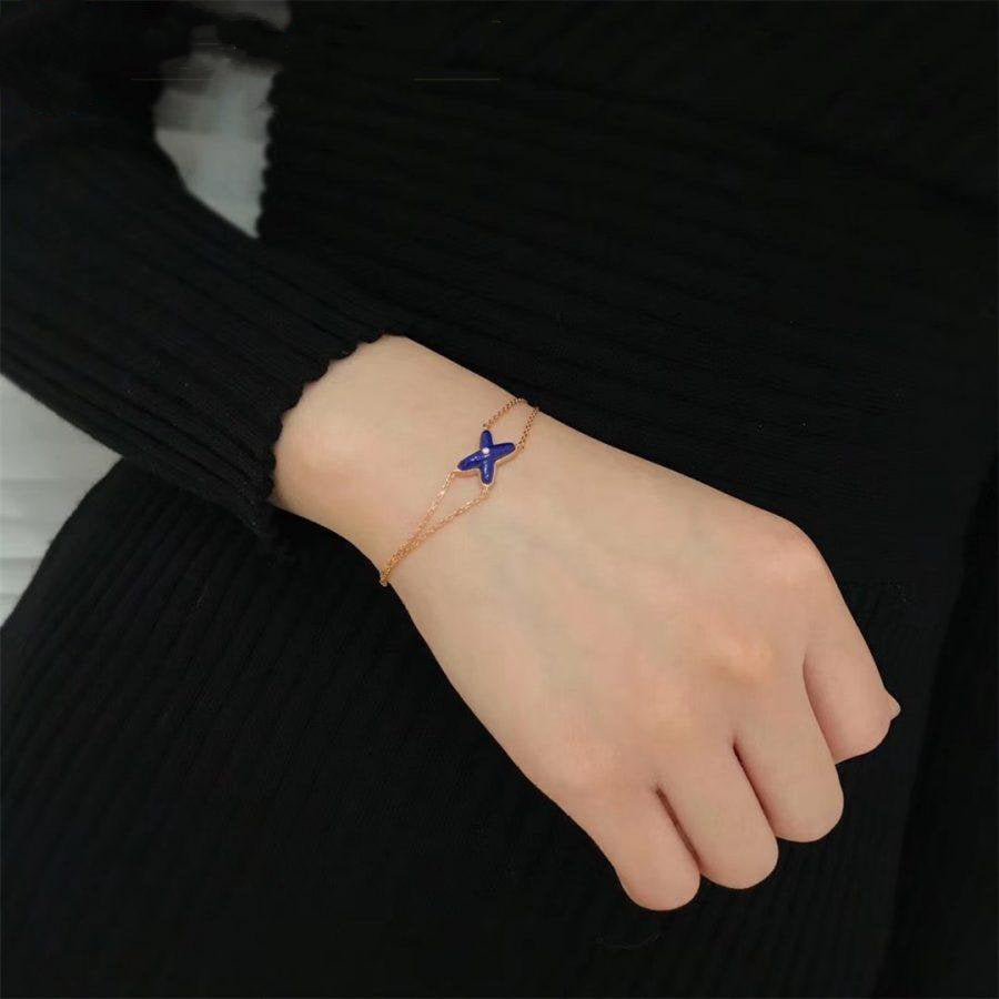[Regalia jewelry]Hollow Design Four-Leaf Clover Flower Shape Ring