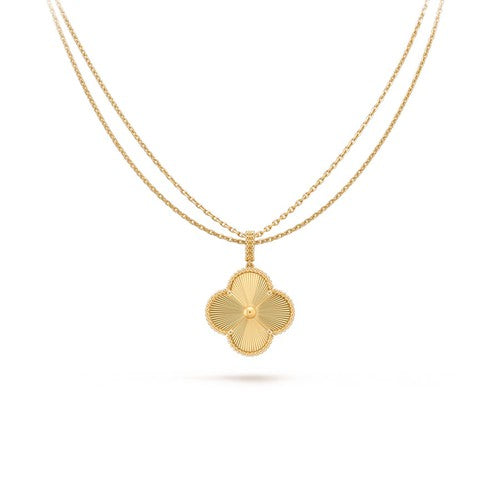 [Regalia jewelry]CLOVER 25MM PEDANT NECKLACE GOLD