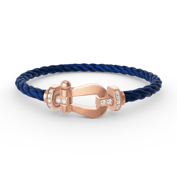 [Regalia jewelry]FORCE LARGE HORSESHOE HALF DIAMOND BRACELET ROSE GOLD