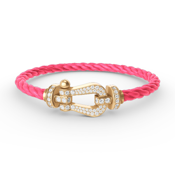 [Regalia jewelry]FORCE LARGE HORSESHOE FULL DIAMOND BRACELET GOLD