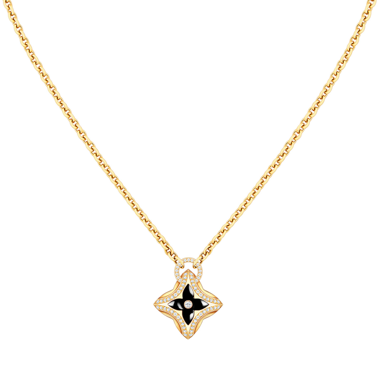 [Regalia jewelry]STAR PEDANT PINK GOLD DIAMOND NECKLACE