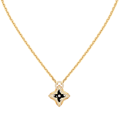 [Regalia jewelry]STAR PEDANT PINK GOLD DIAMOND NECKLACE