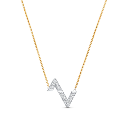 [Regalia jewelry]VOLT SILVER DIAMOND PEDANT NECKLACE