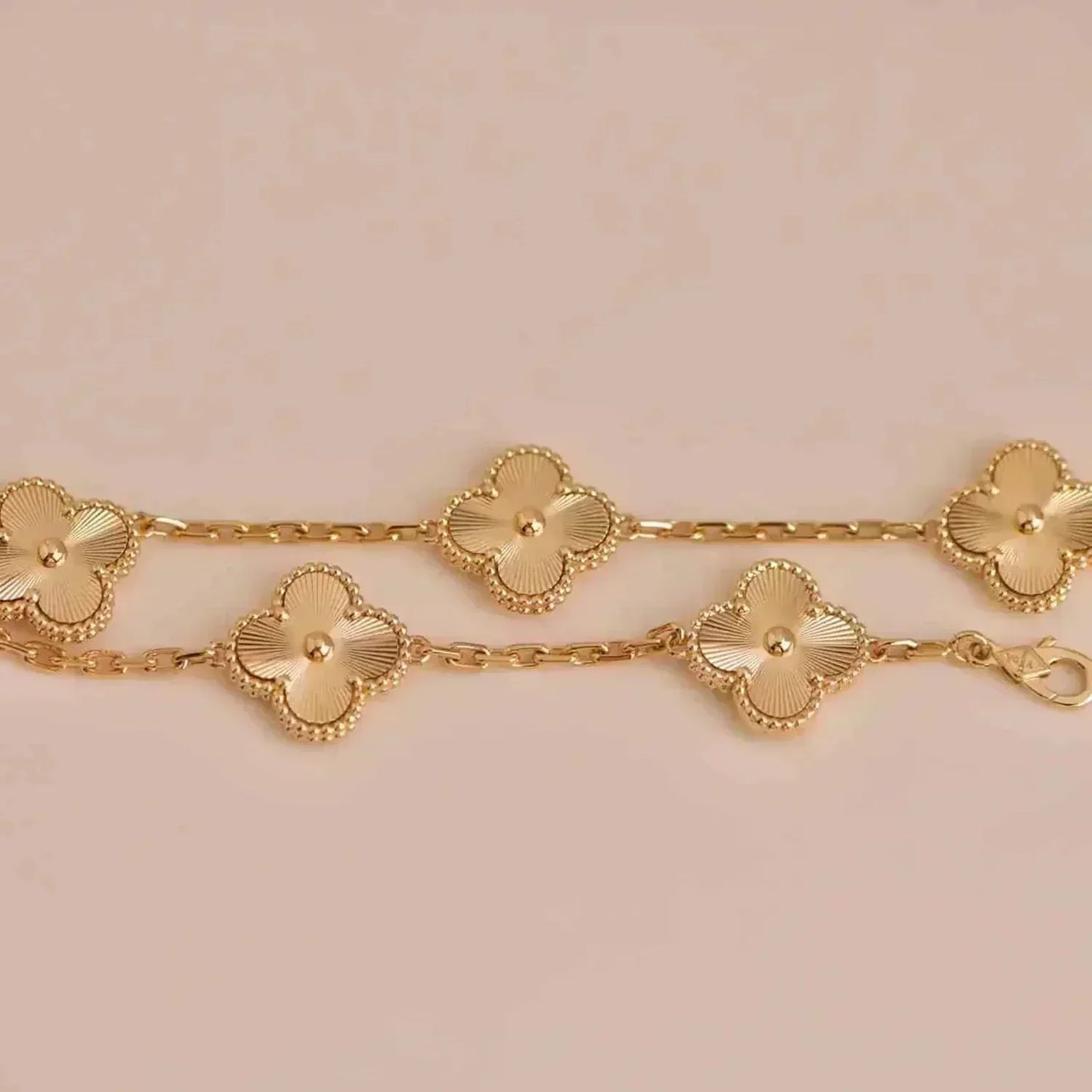 [Regalia jewelry]CLOVER 5 FLOWERS LASER BRACELET