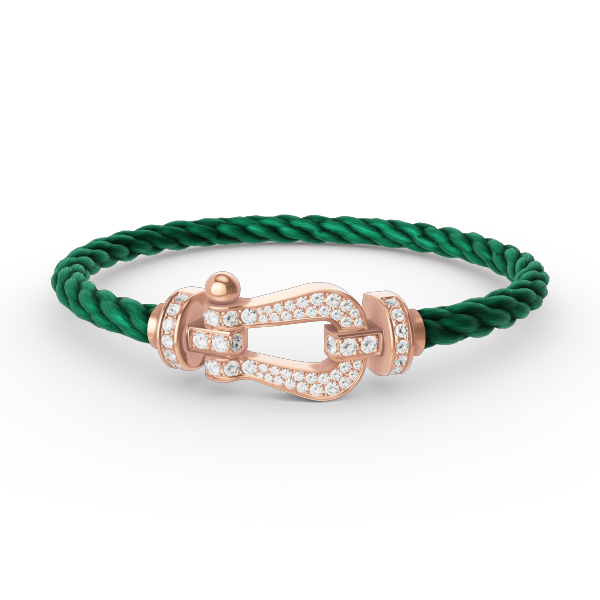 [Regalia jewelry]FORCE LARGE HORSESHOE FULL DIAMOND BRACELET ROSE GOLD
