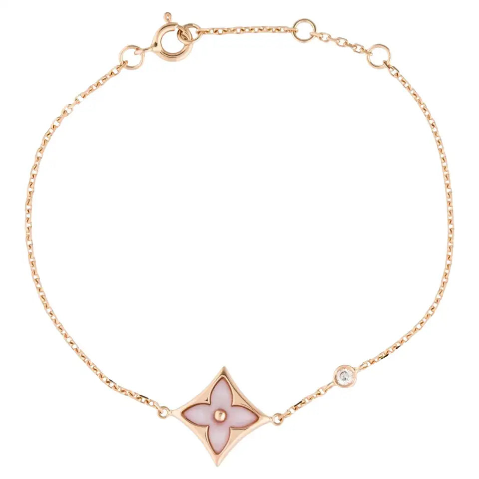 [Regalia jewelry]STAR 1 DIAMOND PINK GOLD BRACELET