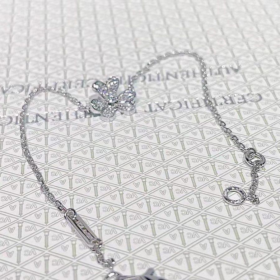 [Regalia jewelry]FRIVOLE SILVER FLOWER DIAMOND BRACELET