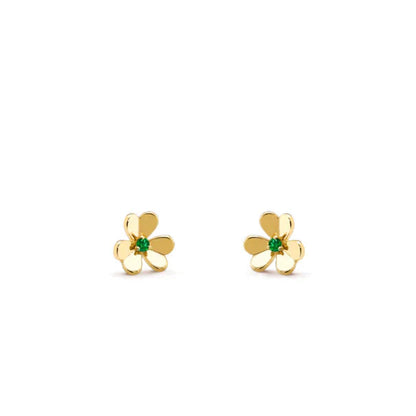 [Regalia jewelry]FRIVOLE  FLOWER MALACHITE EARRINGS