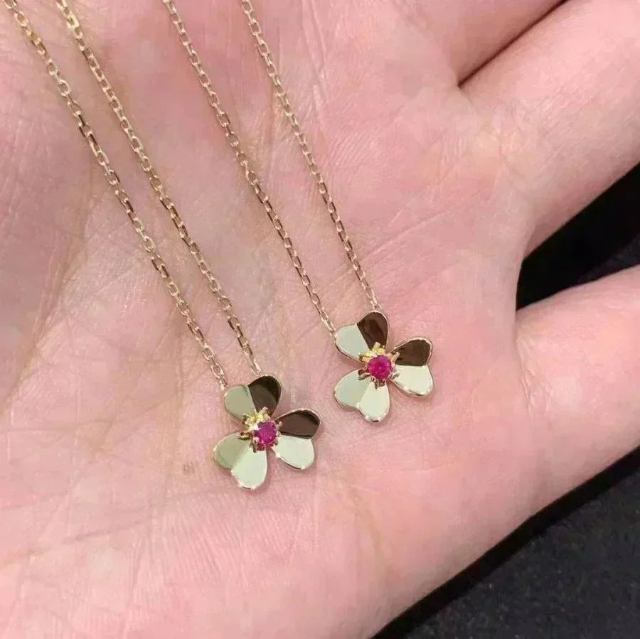 [Regalia jewelry]FRIVOLE GOLD FLOWER NECKLACE