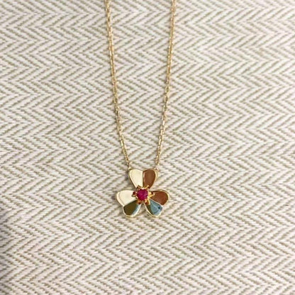 [Regalia jewelry]FRIVOLE GOLD FLOWER NECKLACE