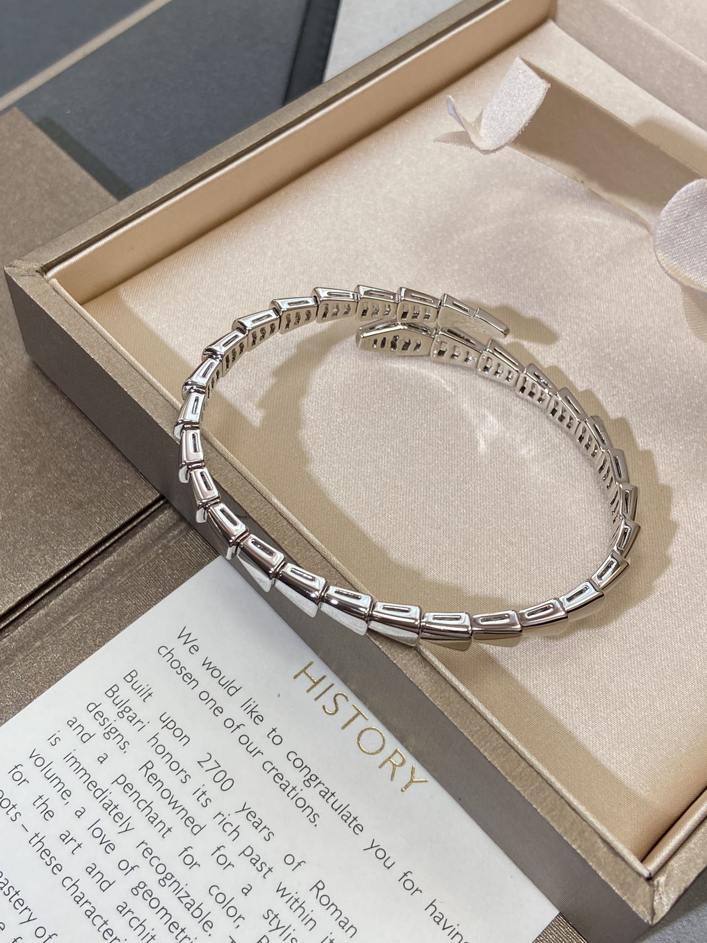 [Regalia jewelry]SERPENTI VIPER SILVER BRACELET