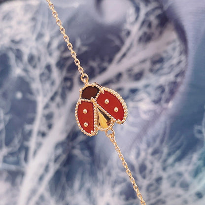 [Regalia jewelry]LUCKY SPRING 1 MOTIF PINK GOLD BRACELET