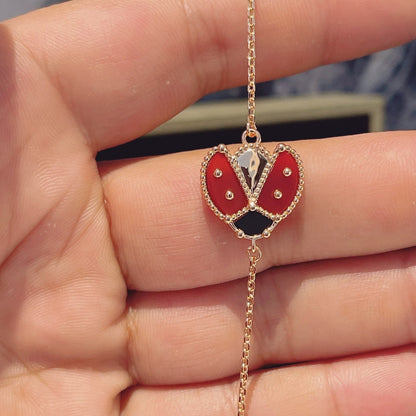 [Regalia jewelry]LUCKY SPRING 1 MOTIF PINK GOLD BRACELET