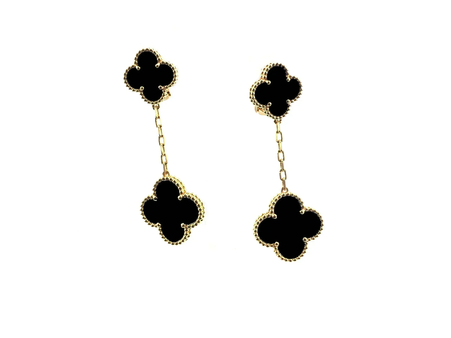 [Regalia jewelry]CLOVER 2 MOTIFS  EARRINGS (MULTIPLE CHOICESC