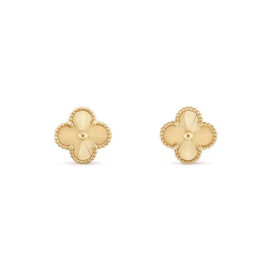 [Regalia jewelry]CLOVER MEDIUM 1 MOTIFS LASER EARRINGS